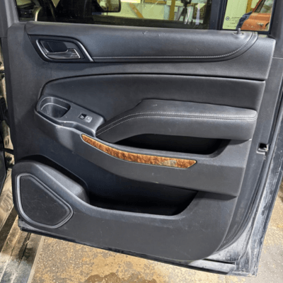 Interior Car Door that has been detailed and cleaned.