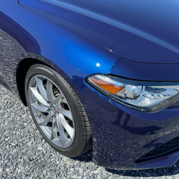 Blue car after an exterior finish and polish | Mystic AC Detailing